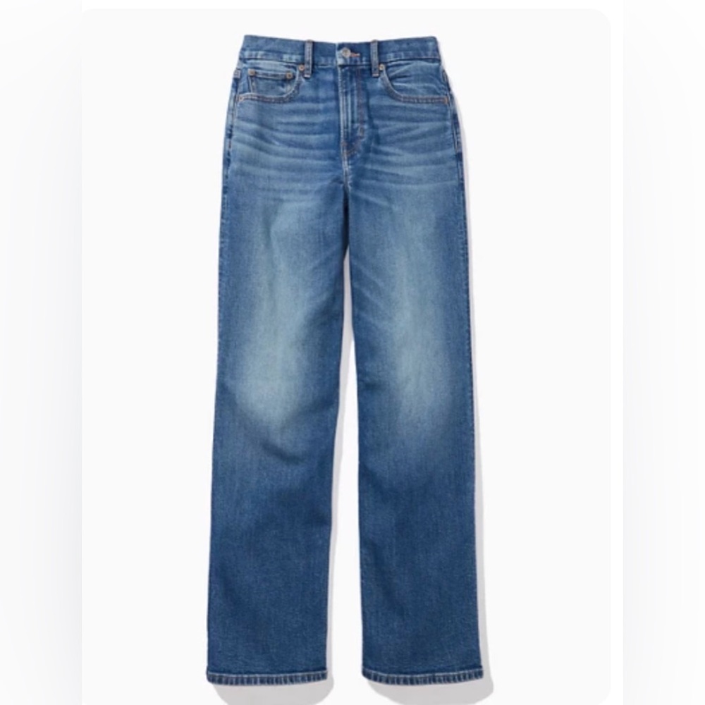 American Eagle Curvy Super High Waisted Baggy Straight Jeans